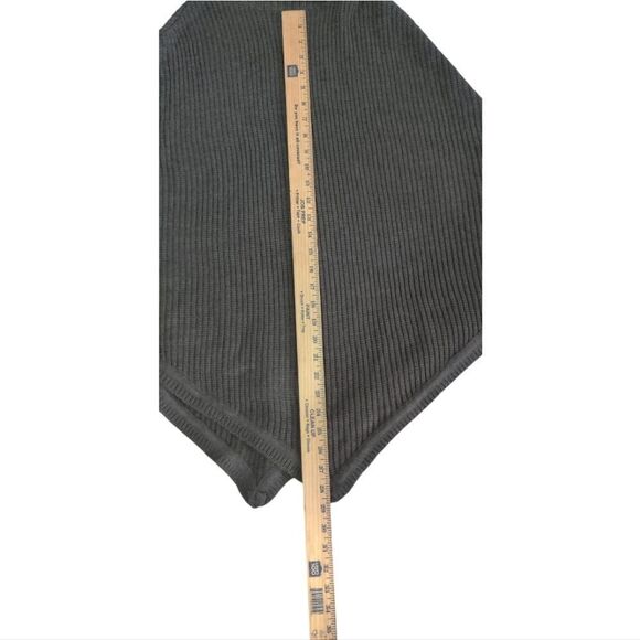 NWT Michael Kors Charcoal Knit Poncho OS - Picture 5 of 8